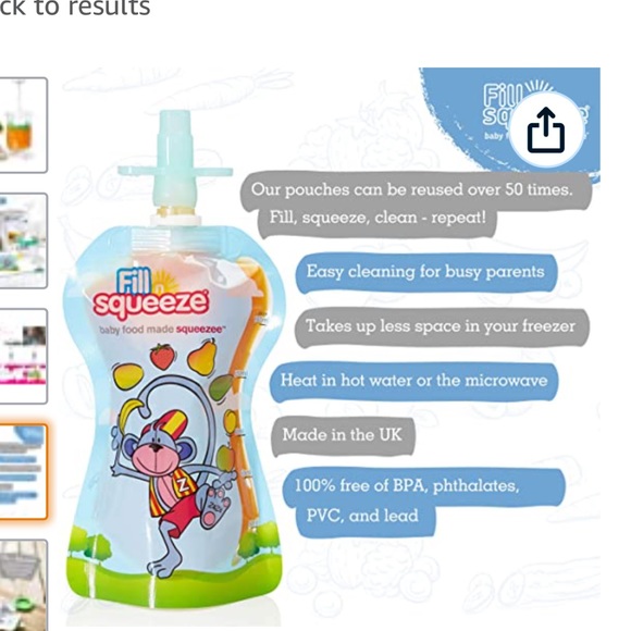 🆕 Fill n’ squeeze kit - to prepare pouch fruit for your kids - Picture 6 of 16